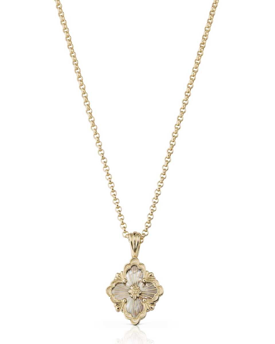Opera Tulle 18K White Gold Mother-Of-Pearl Pendant Necklace
